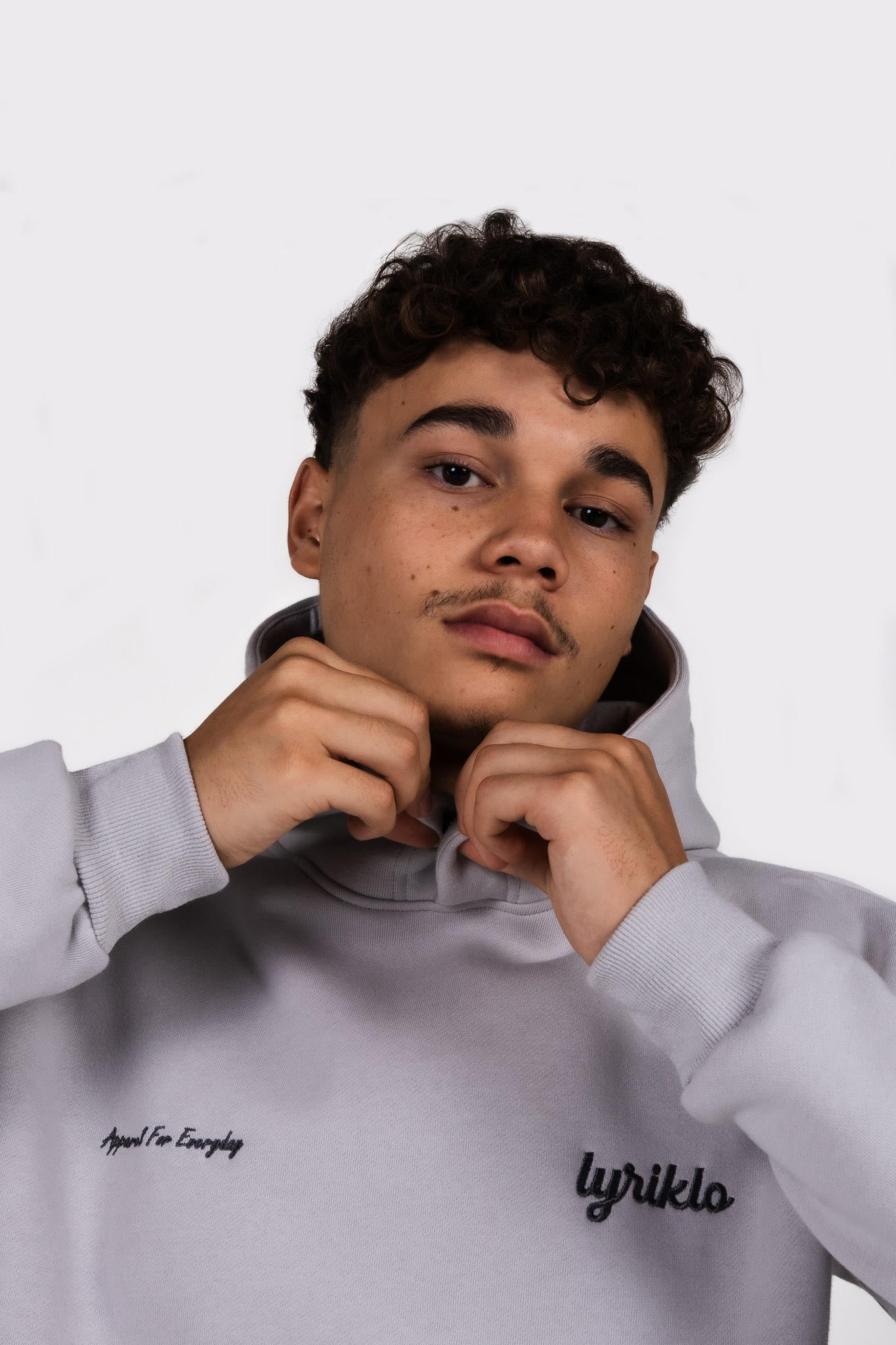 og light grey hoodie