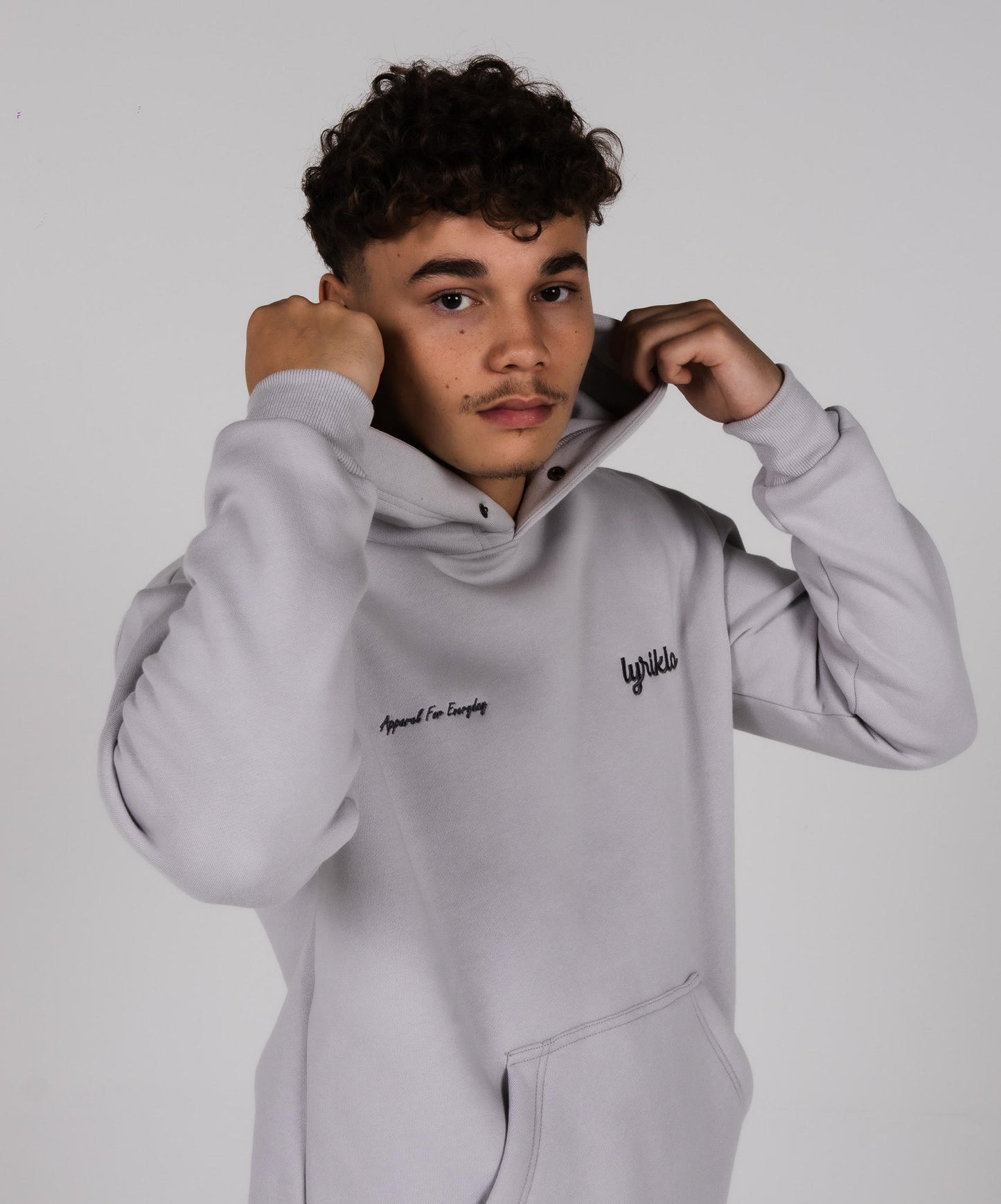 og light grey hoodie